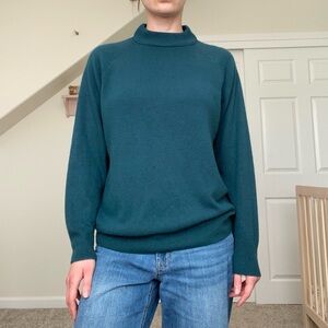 Sarah Bentley vintage dark green/blue sweater